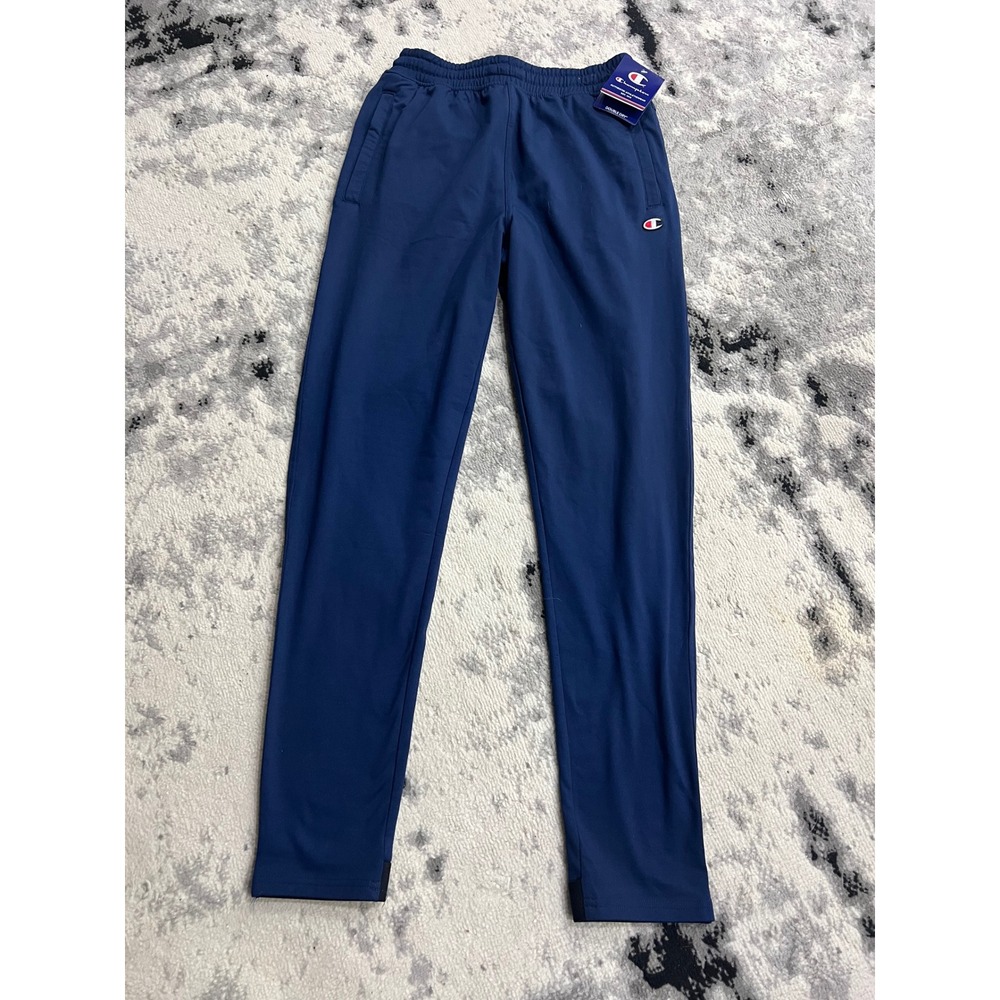 Champion Mens Double Dry Navy Blue Athletic Joggers Training Pants Small NWT